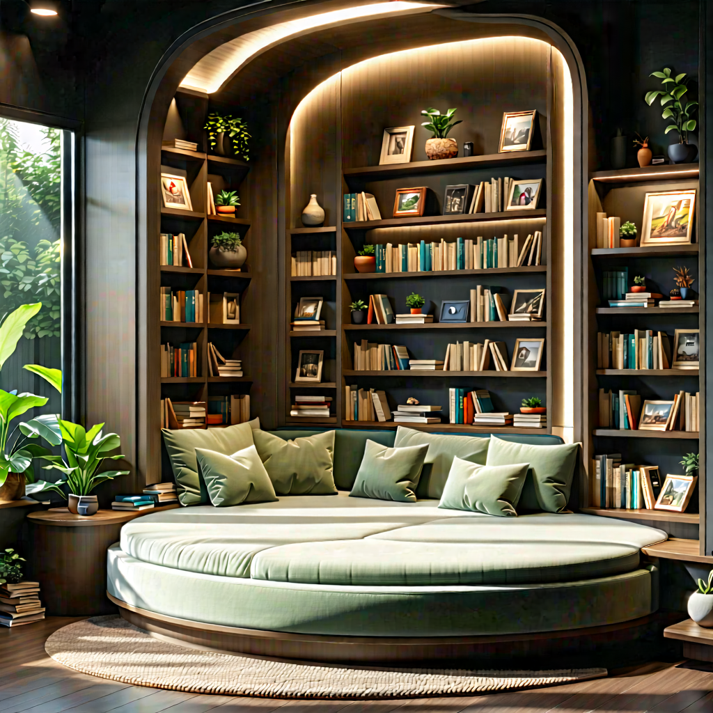 Lifestyle Unreal Engine: Reading Nook With Organized Space With Image, There