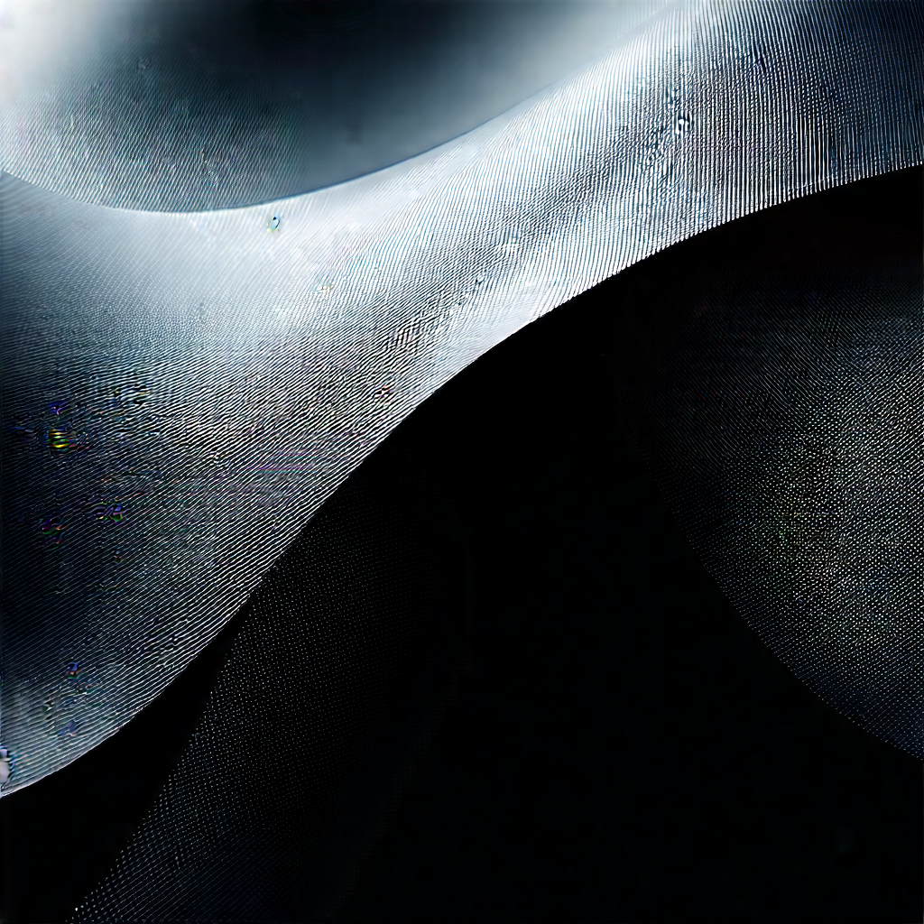 Abstract Black And White Photography: Macro View Of Material Interaction With Close-up Metal