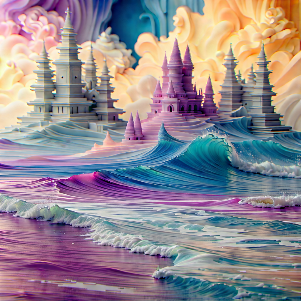 Abstract Tilt-Shift Photography: Chaos represented through color transitions