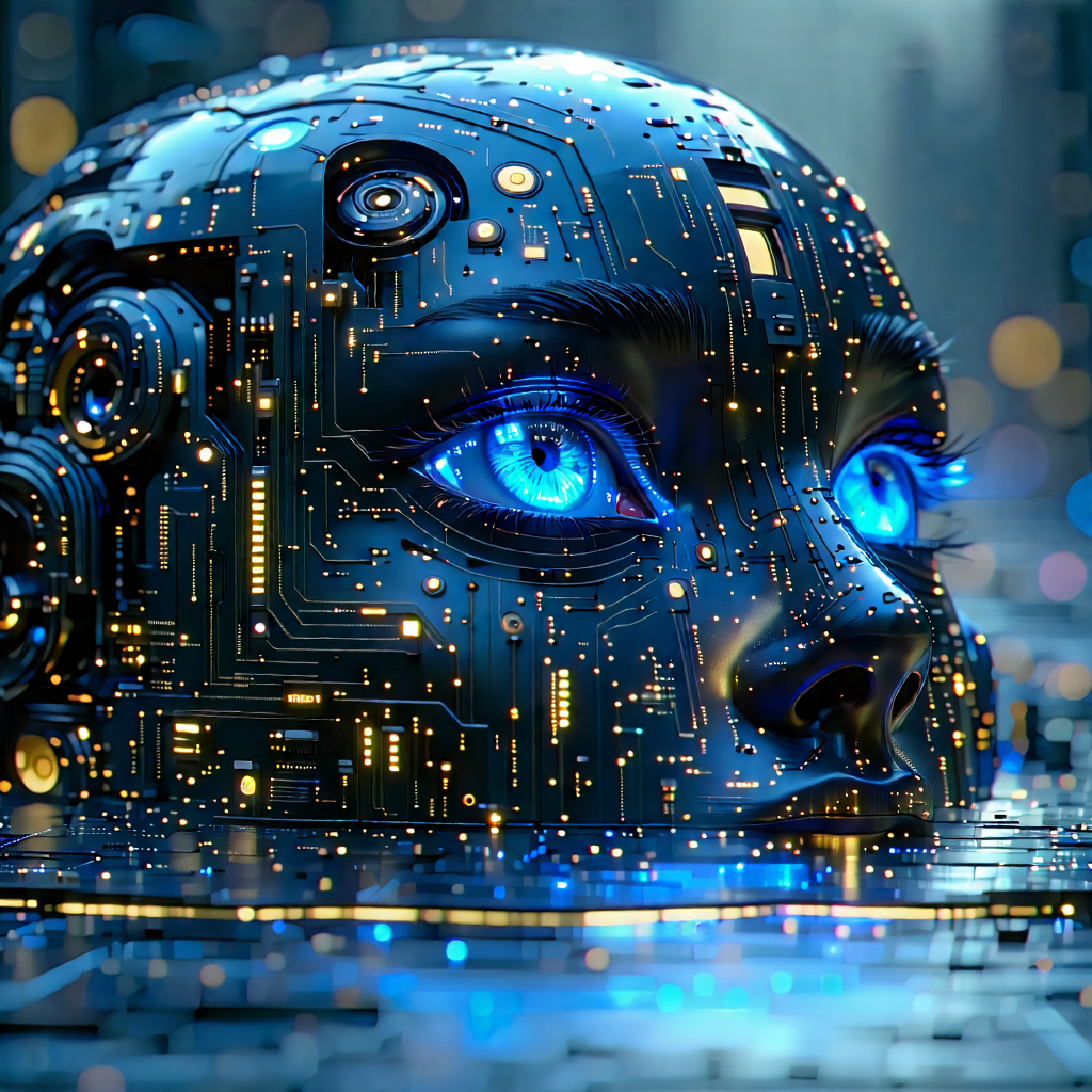 Tech Editorial Photography: Artificial intelligence visualization