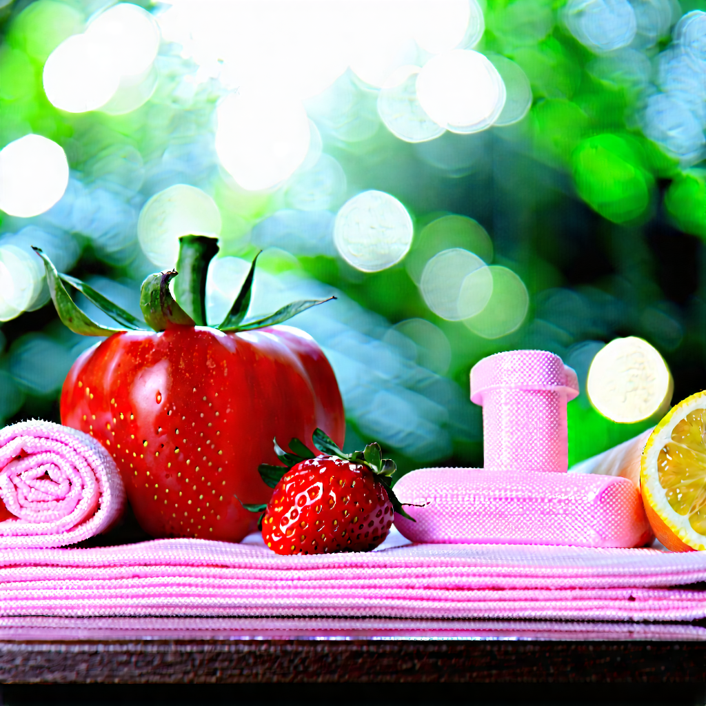 Lifestyle Hdr Photography: Wellness Scene With Healthy Food With Table Variety