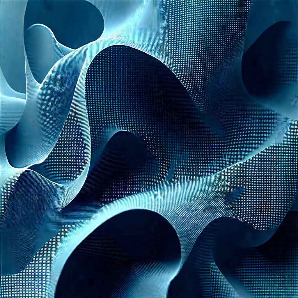 Abstract Digital Art: Macro view of synthetic material
