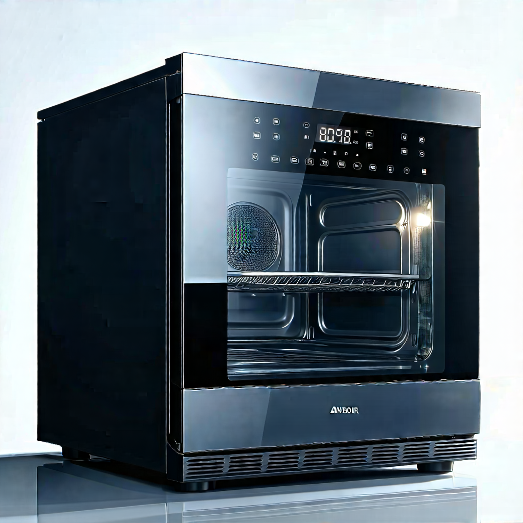 Tech Vector Art: Innovative Smart Appliance Design With Black Silver