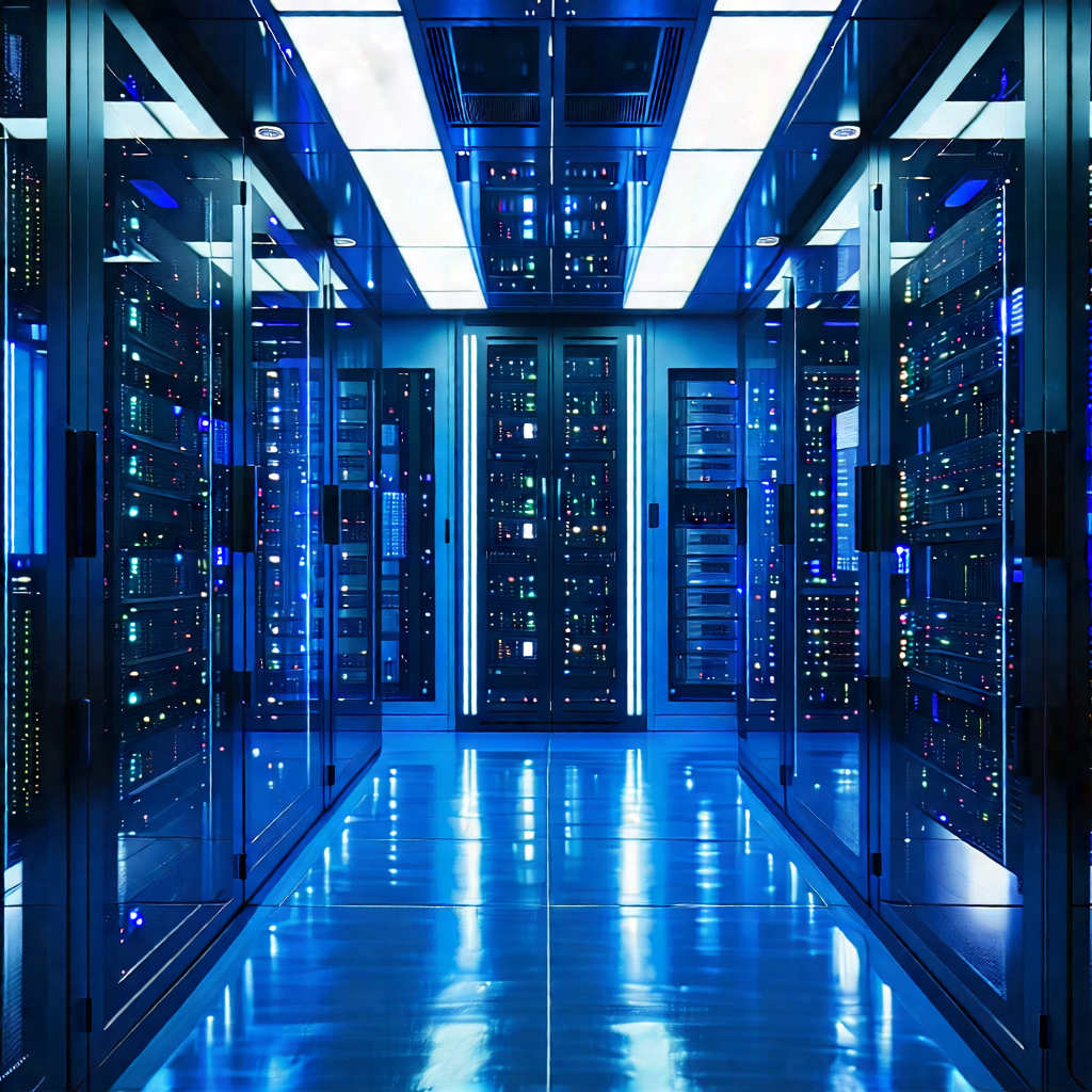 Tech Macro Photography: Futuristic server room