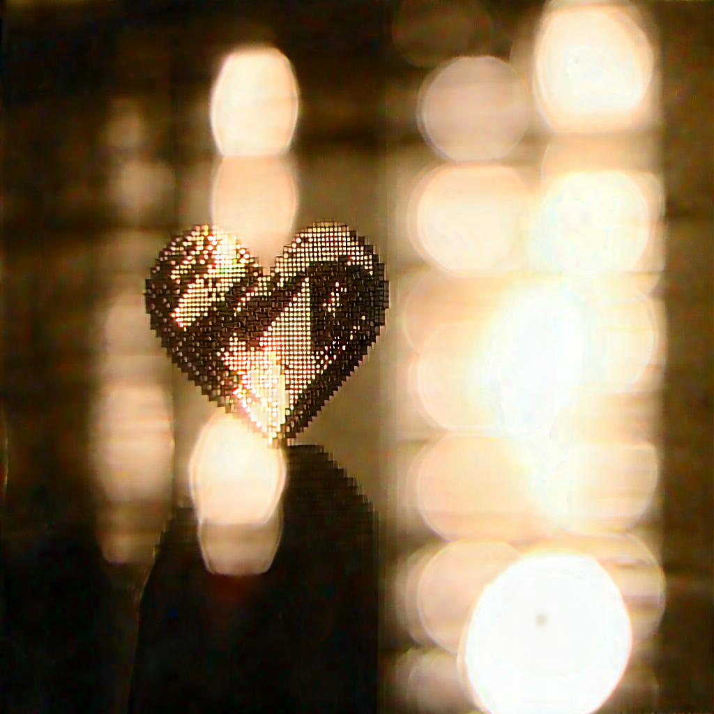 Abstract Black And White Photography: Conceptual Representation Of Memory With Heart-shaped Object