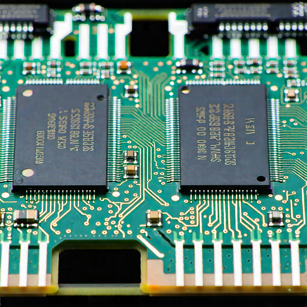 Tech Product Photography: Close-up of memory module