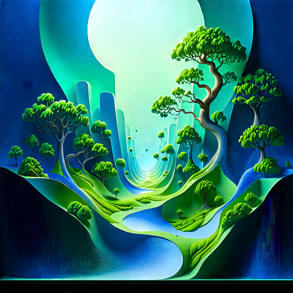 Abstract Concept Art: Abstract interpretation of growth patterns