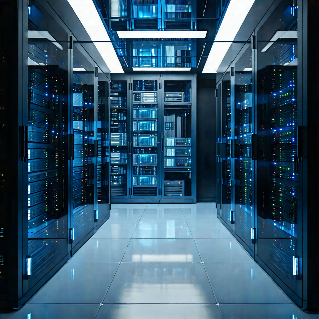 Tech Advertising Photography: Futuristic server room