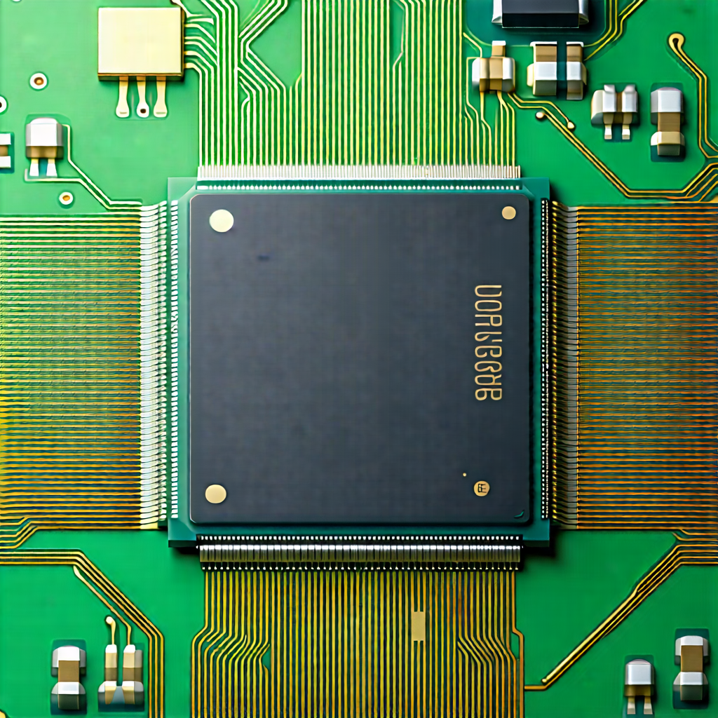 Tech Blender Artwork: Close-up of microprocessor