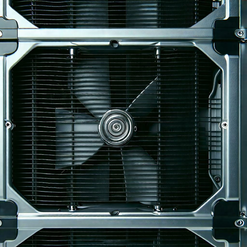 Tech Editorial Photography: Close-up of cooling system
