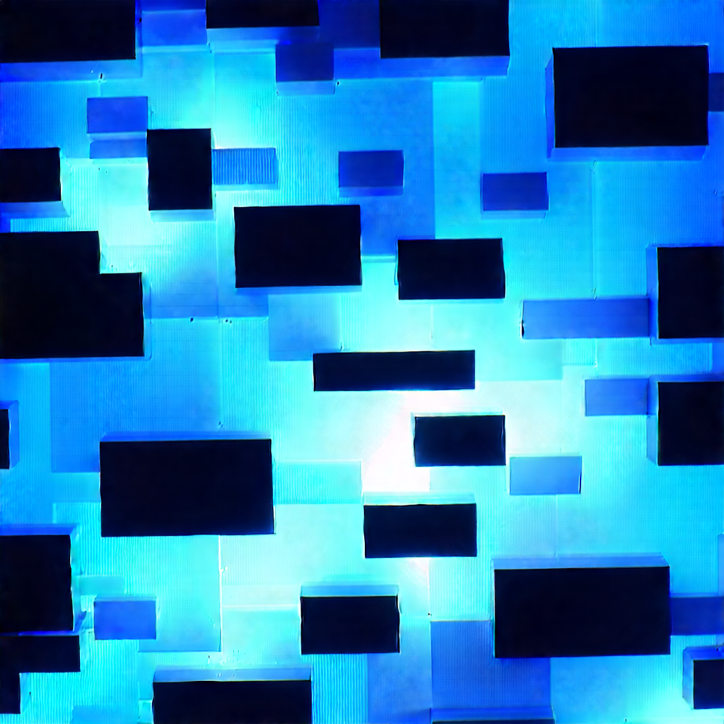 Abstract Food Photography: Tessellation with luminous edges