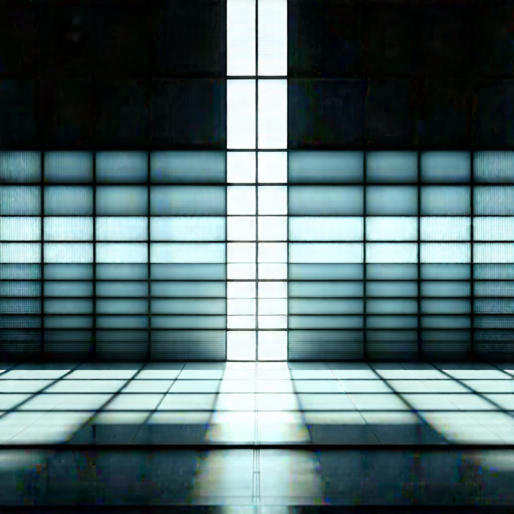 Abstract Bauhaus Style: Grid system with diffuse lighting
