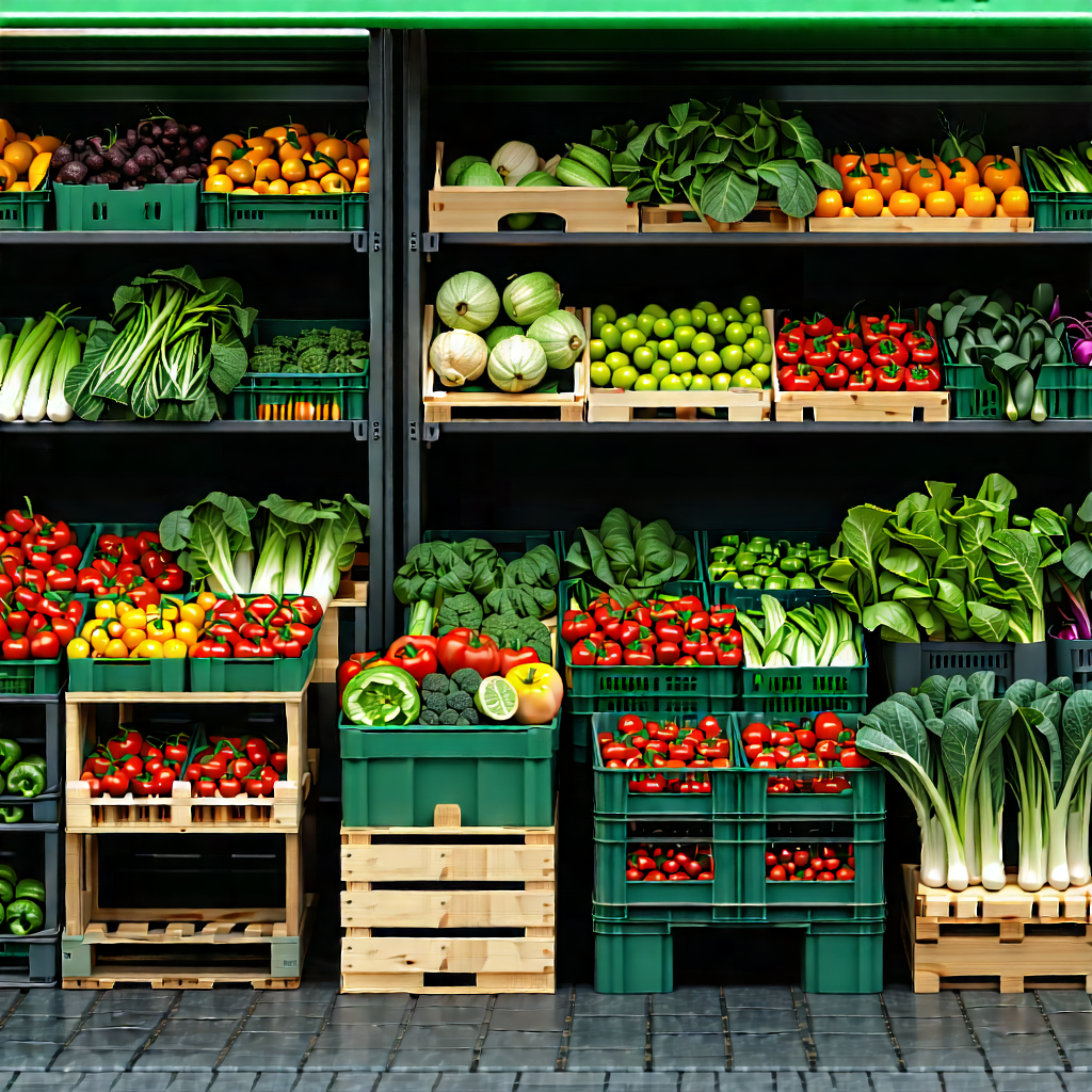 Urban Cinema 4D: Urban farmers market scene