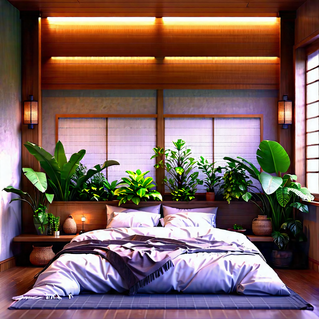 Lifestyle Tilt-shift Photography: Bedroom Sanctuary With Plants And Natural Elements With Image, There