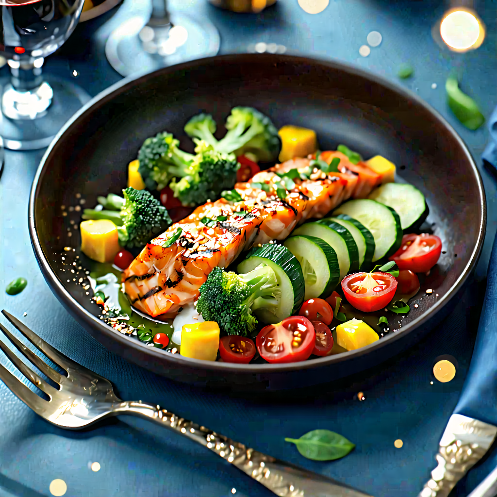 Lifestyle Vector Art: Farm-to-table Meal Prepared With Seasonal Produce With Dining Table