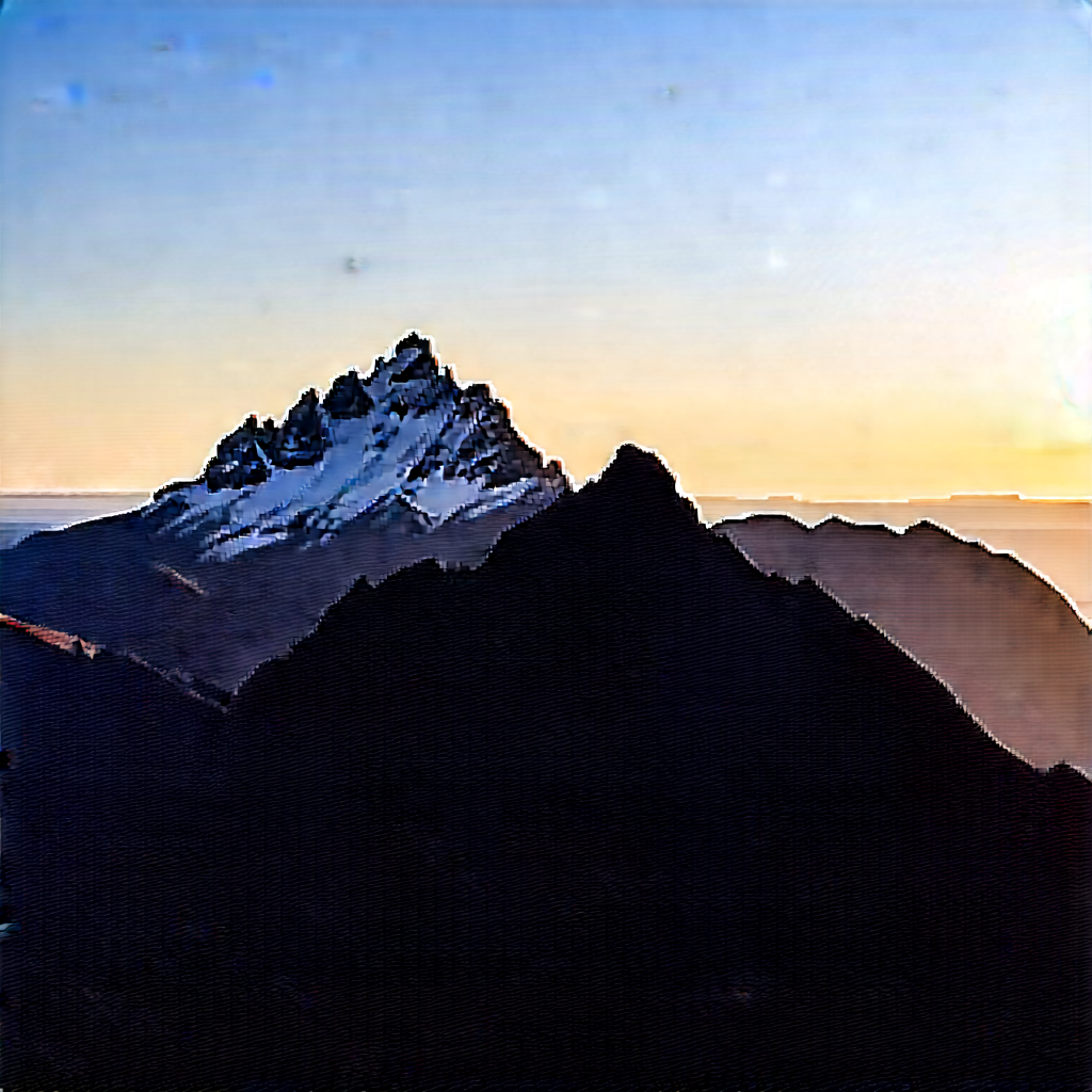 Nature Editorial Photography: Mountain Range During Sunrise With Majestic Mountain