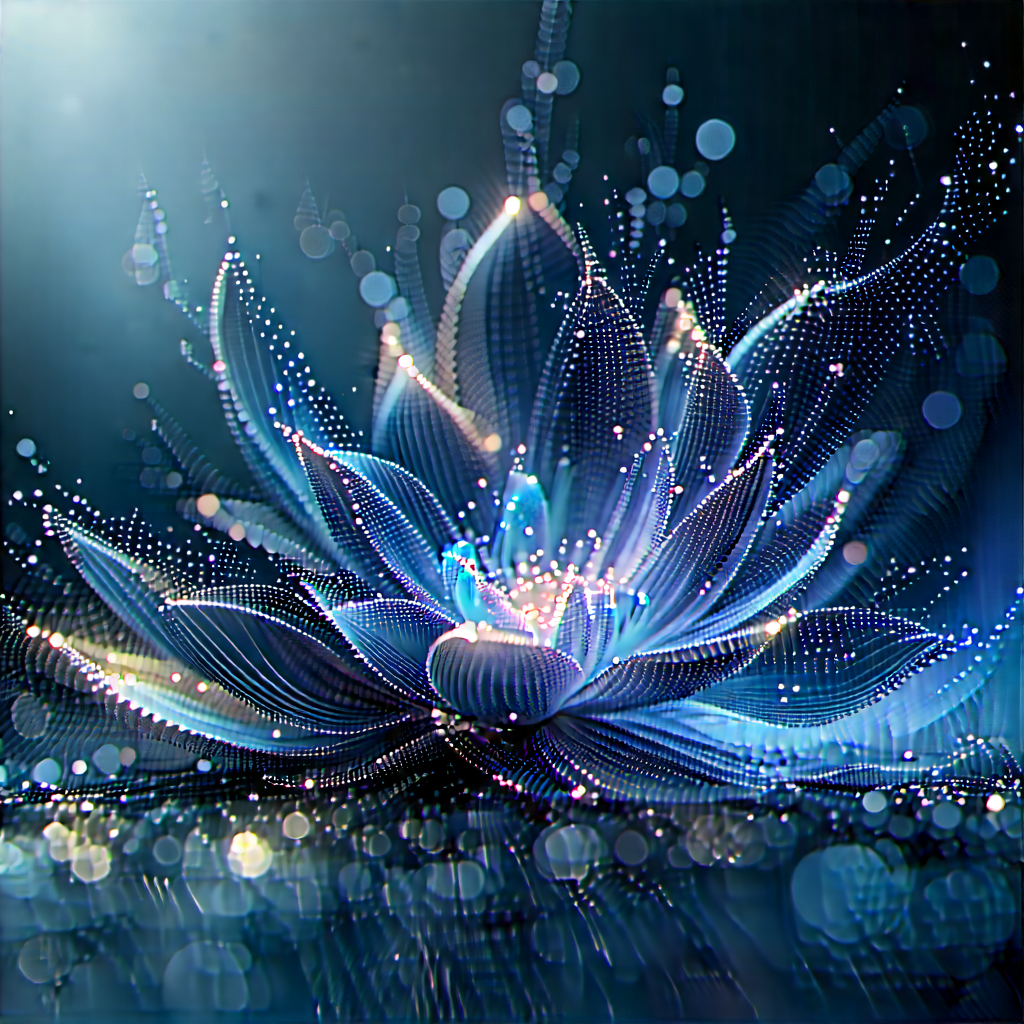 Abstract Concept Art: Particle movement captured in abstract form