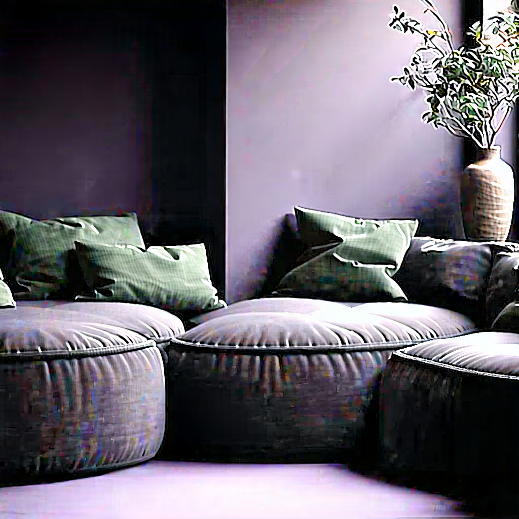 Lifestyle Concept Art: Reading nook with comfortable textiles