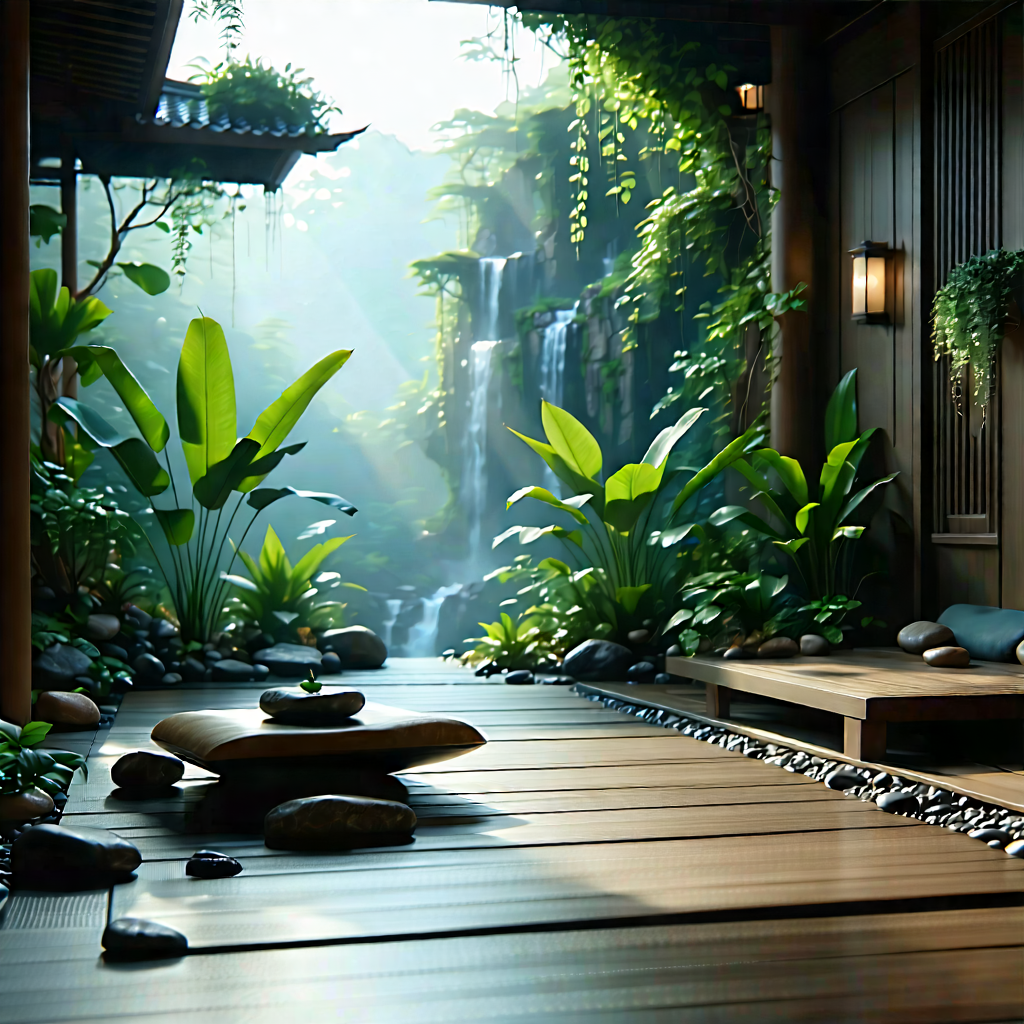 Lifestyle Concept Art: Wellness Scene With Natural Lighting With Image, There