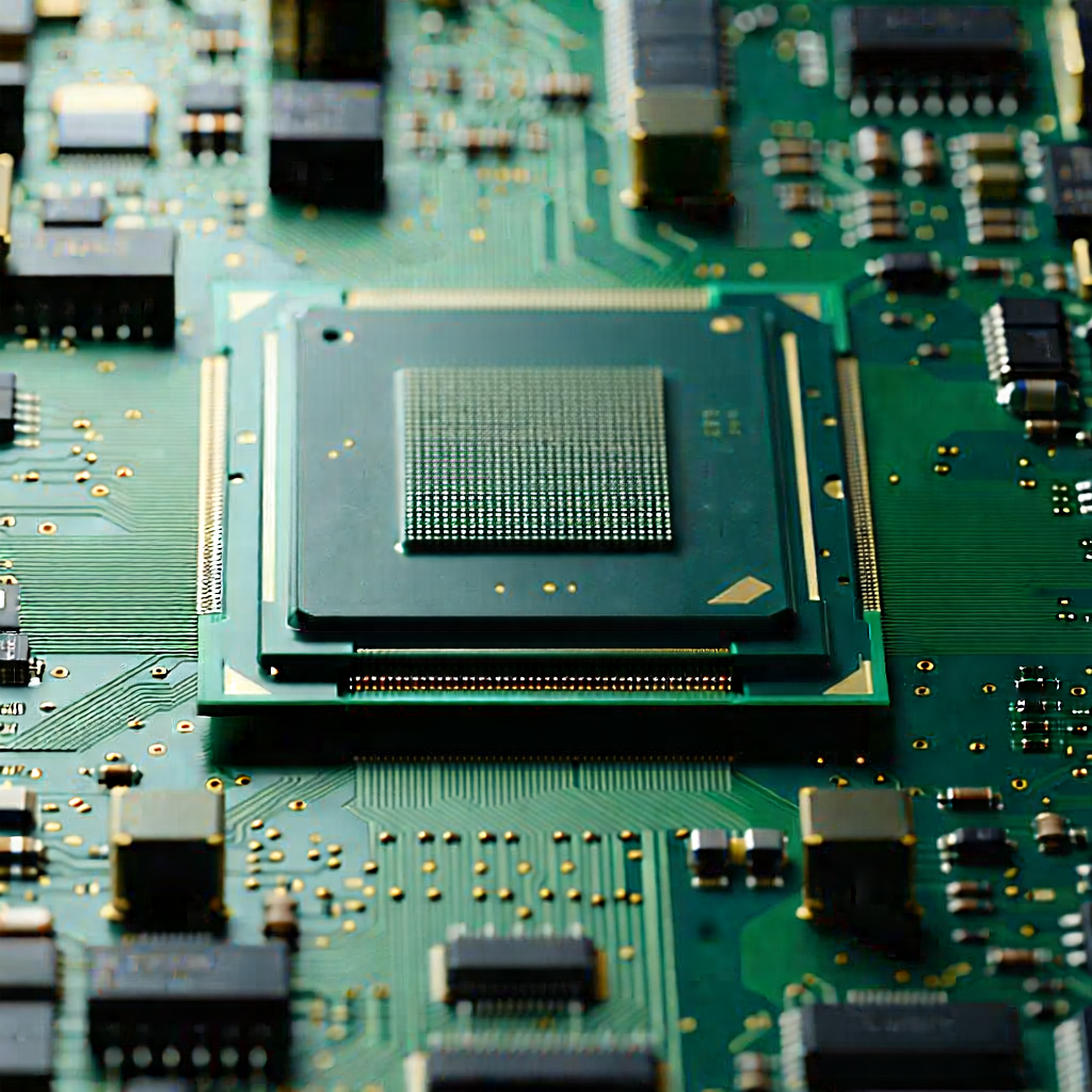 Tech Editorial Photography: Close-up of microprocessor