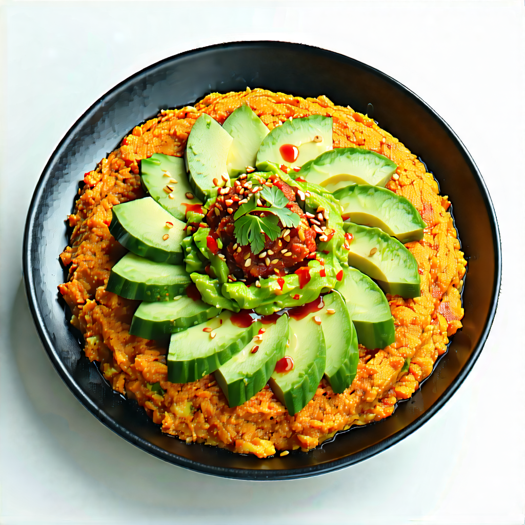 Lifestyle Professional Photography: Plant-based Dish Prepared With Vibrant Colors With Plate Food