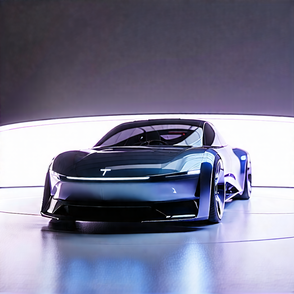 Tech Editorial Photography: Innovative Electric Vehicle Design With Sleek, Futuristic-looking