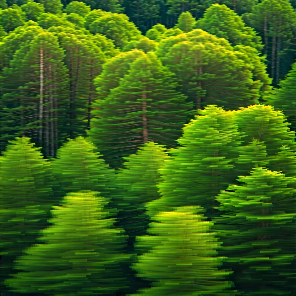 Nature Aerial Photography: Aerial view of forest canopy