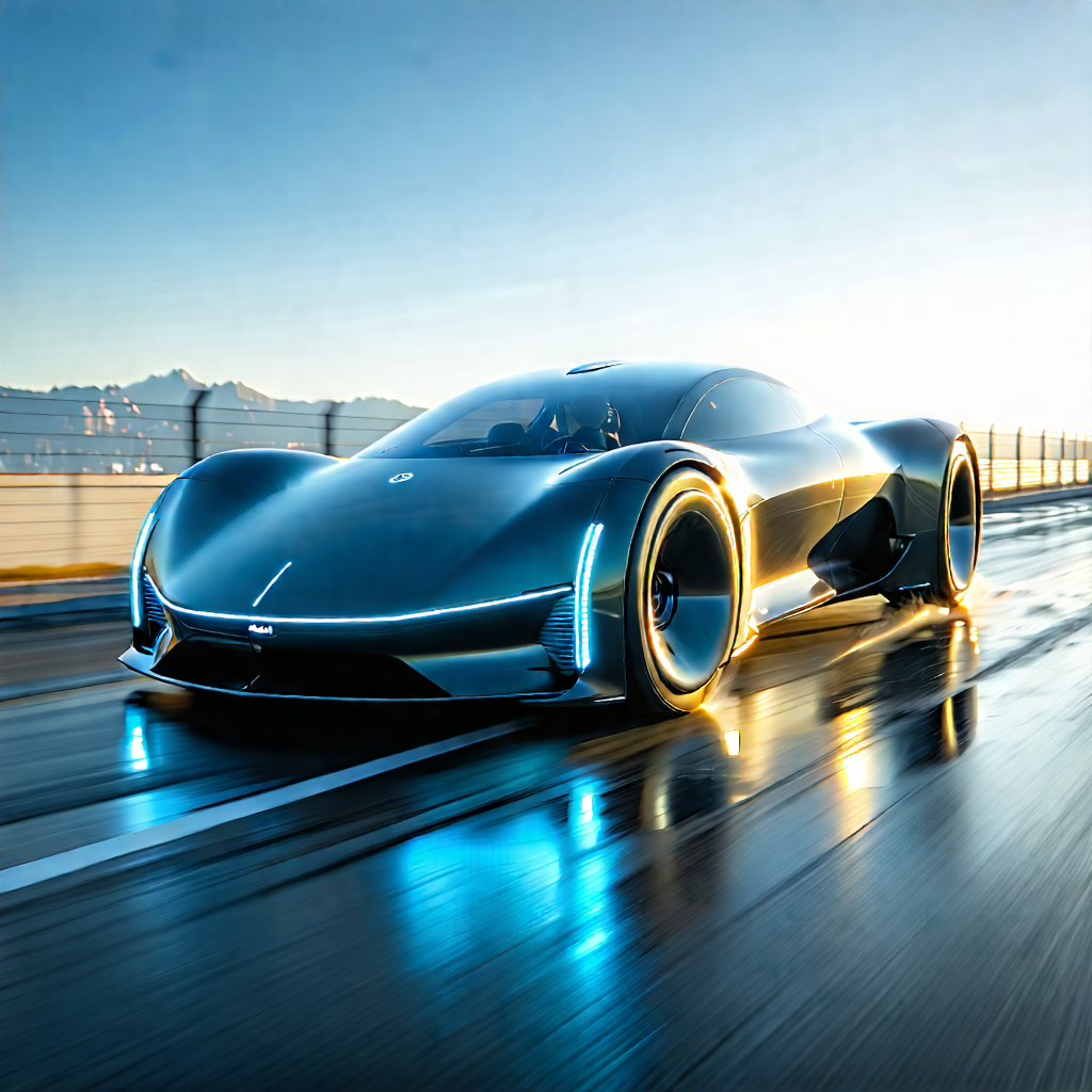 Tech Hdr Photography: Innovative Electric Vehicle Design With Sleek, Futuristic-looking