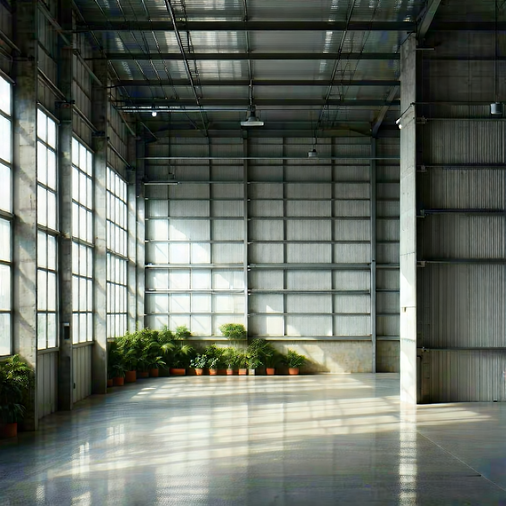 Urban Advertising Photography: Converted Warehouse With Minimalist Design With Large, Empty