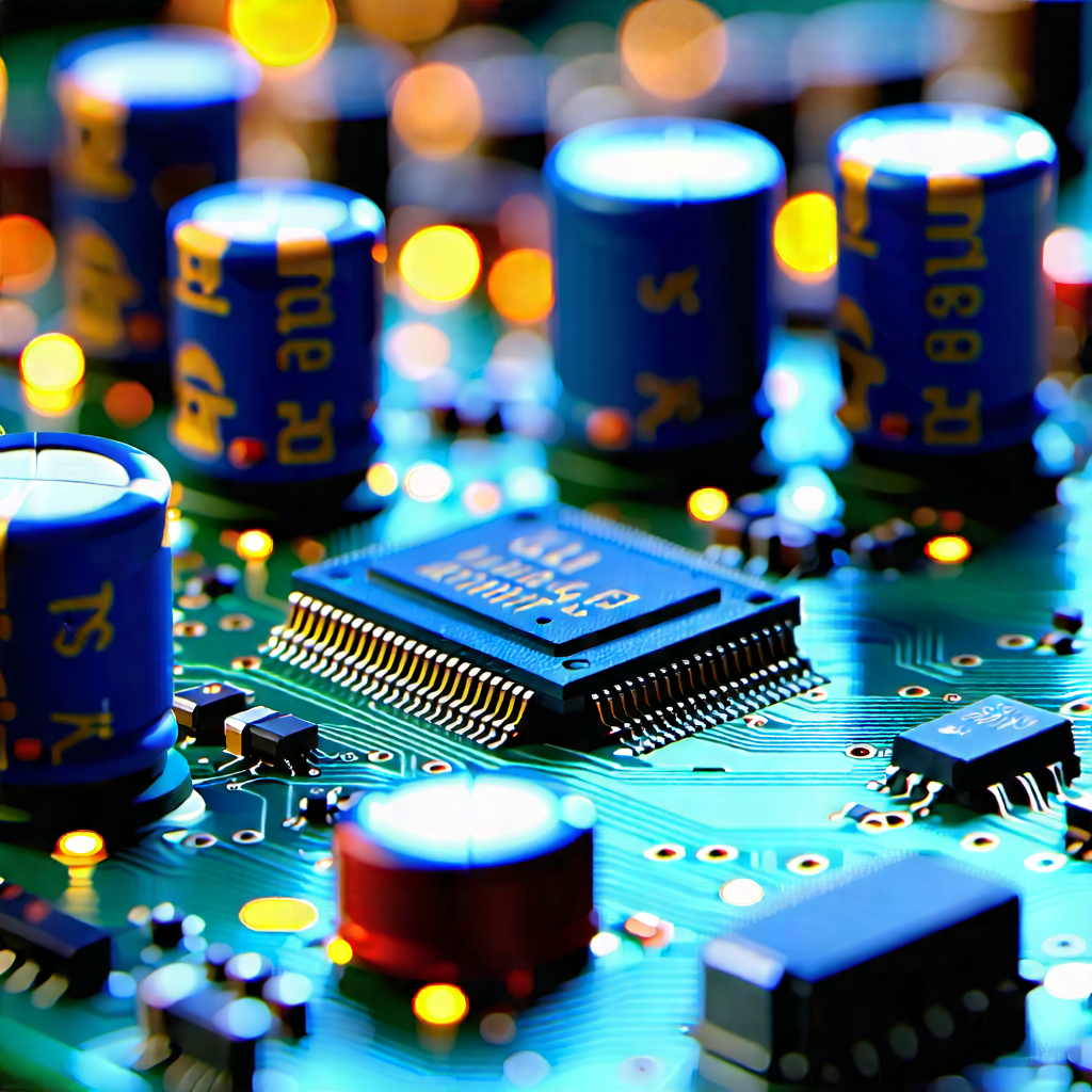 Tech Tilt-Shift Photography: Close-up of electronic circuit