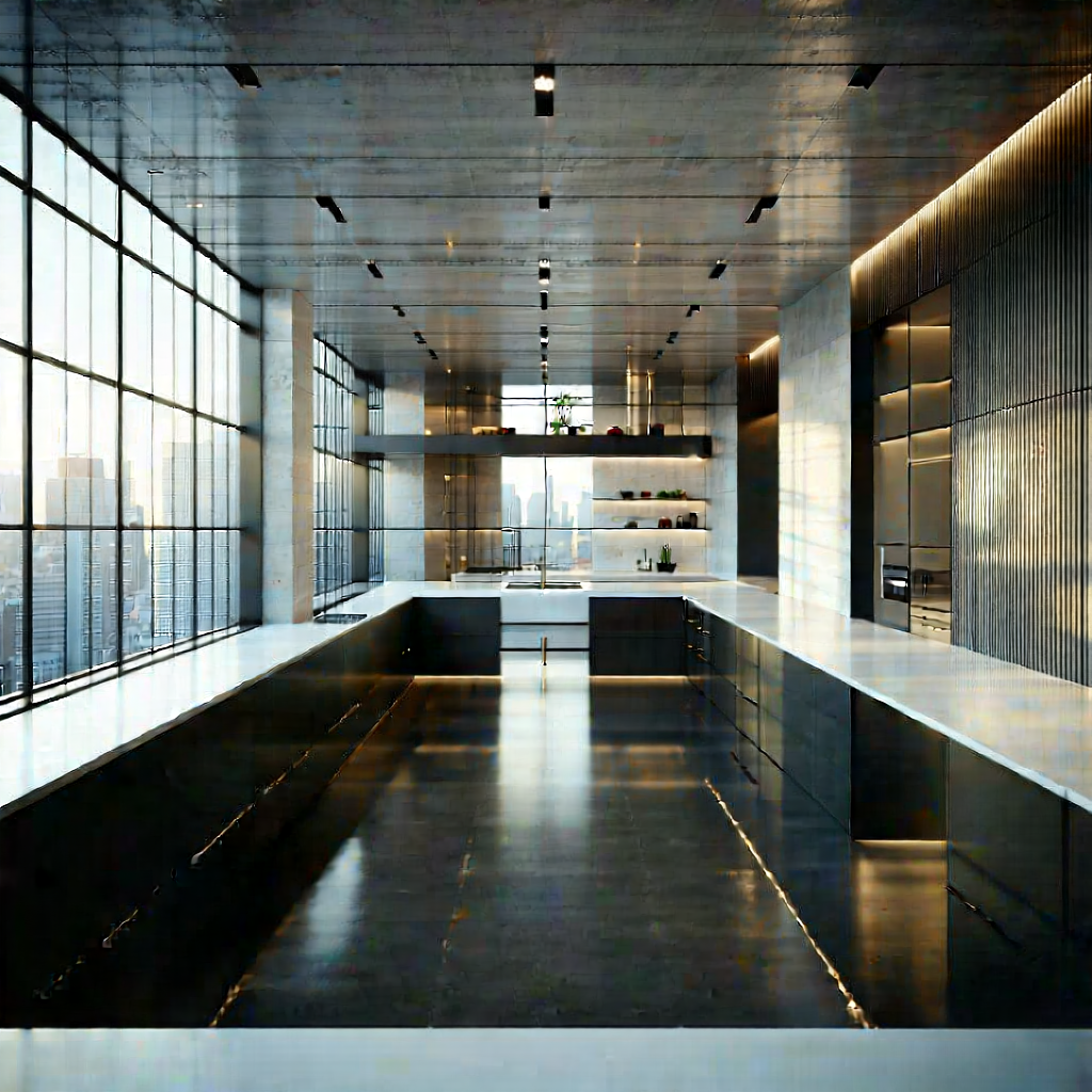 Urban Tilt-shift Photography: Urban Loft With Minimalist Design With Large, Modern