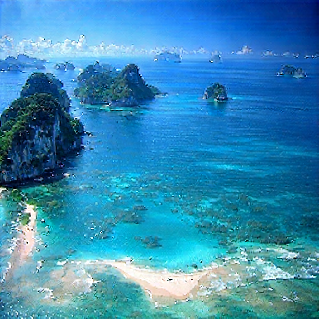 Nature Editorial Photography: Aerial view of coastal islands