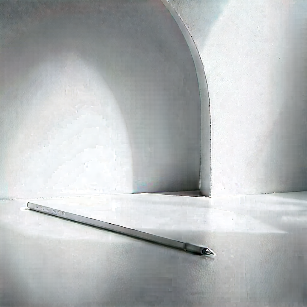 Abstract Advertising Photography: Minimalist Study With Negative Space With Pencil Sitting