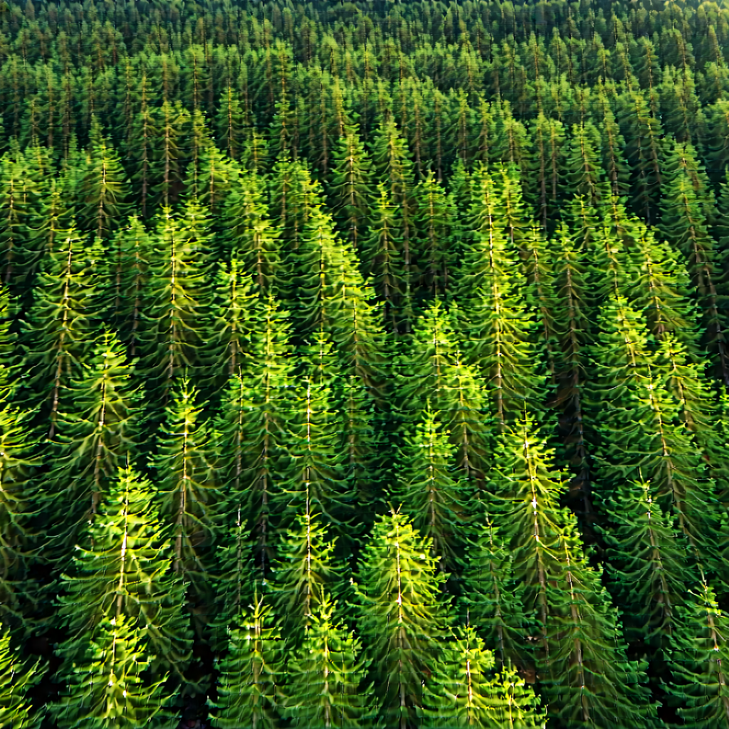 Nature Macro Photography: Aerial view of forest canopy