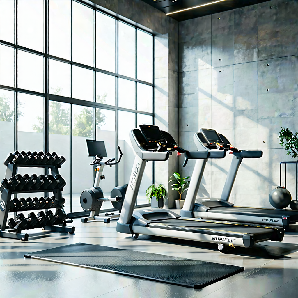 Lifestyle Octane Render: Wellness Scene With Fitness Equipment With Image, There