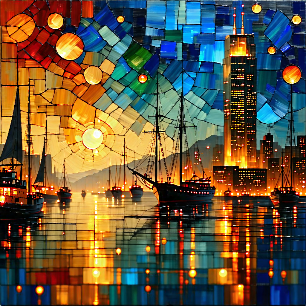 Tech Oil Painting: Machine learning visualization