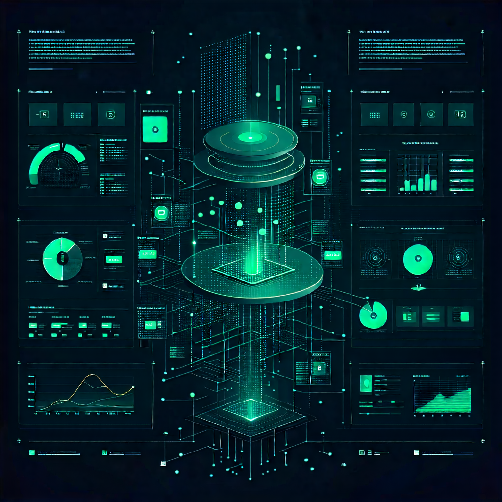 Tech Diagram Style: Big data visualization