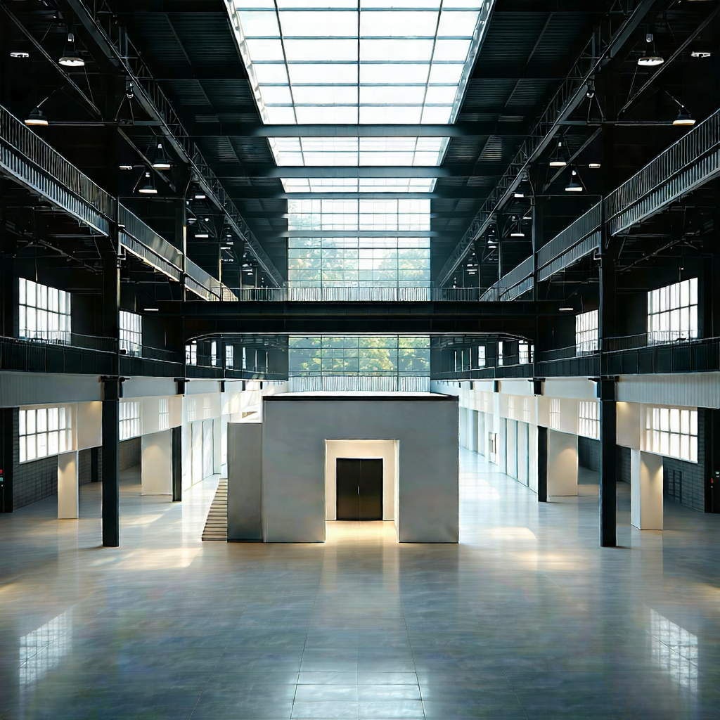 Urban Tilt-shift Photography: Converted Warehouse With Minimalist Design With Large, Open
