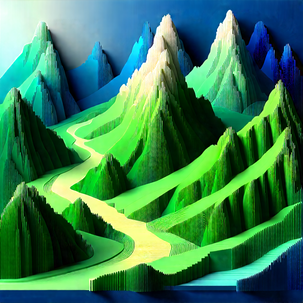 Abstract Voxel Art: Abstract Interpretation Of Growth Patterns With Three-dimensional Model