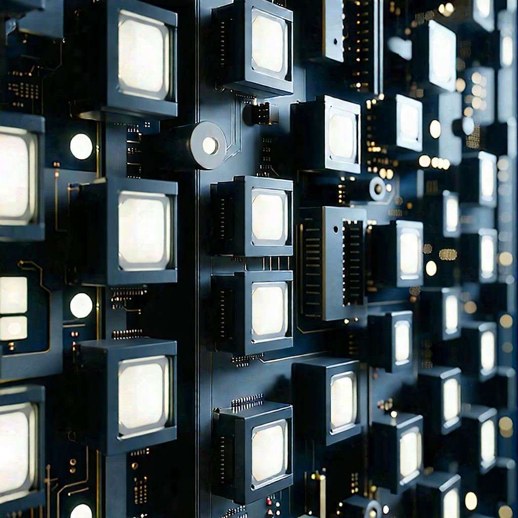 Tech Product Photography: Close-up of sensor array