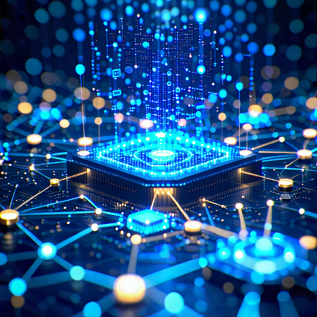 Tech Stock Photography: Blockchain Network Visualization With Image, There