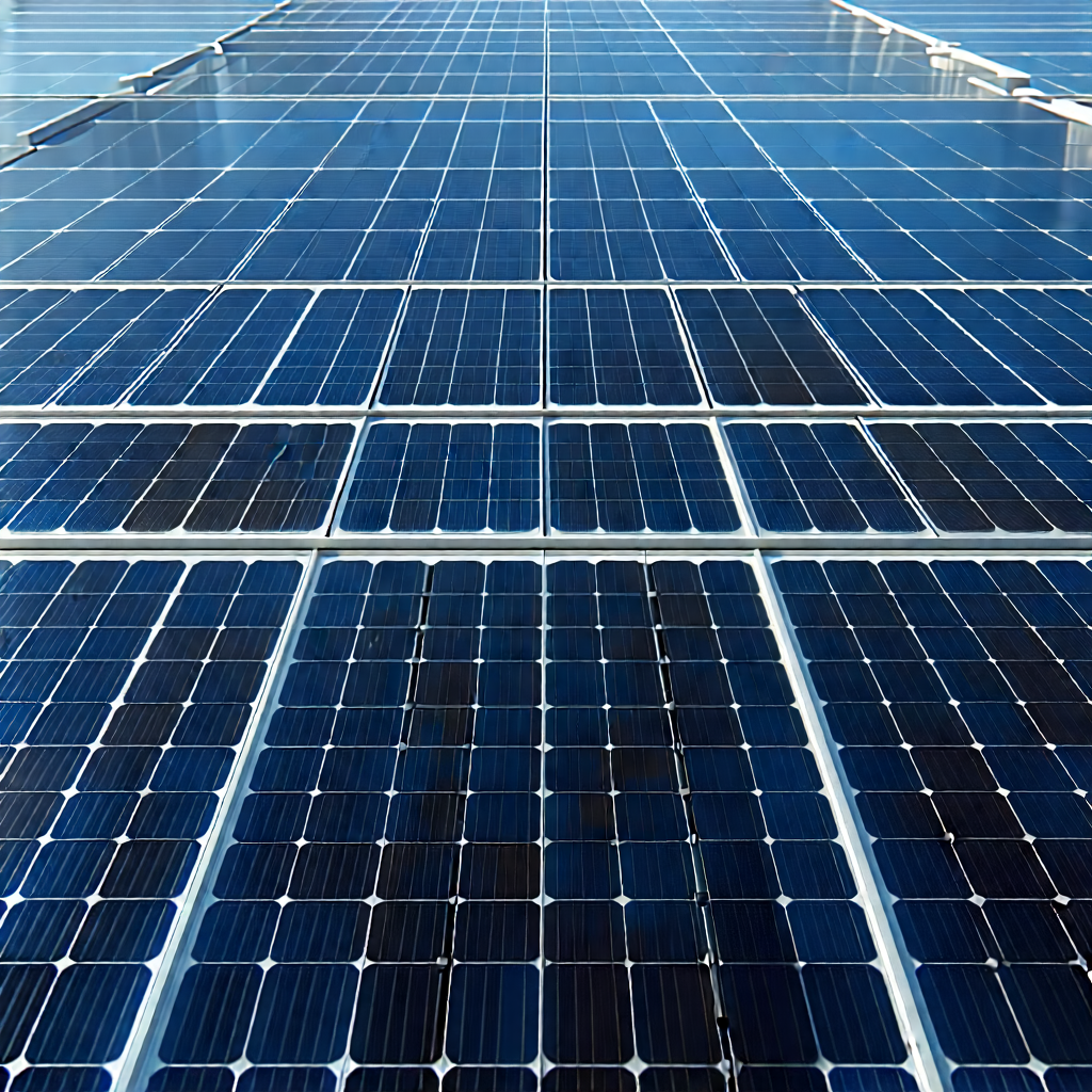 Tech Architectural Photography: Solar Panel With Laser Scanning With Large Solar