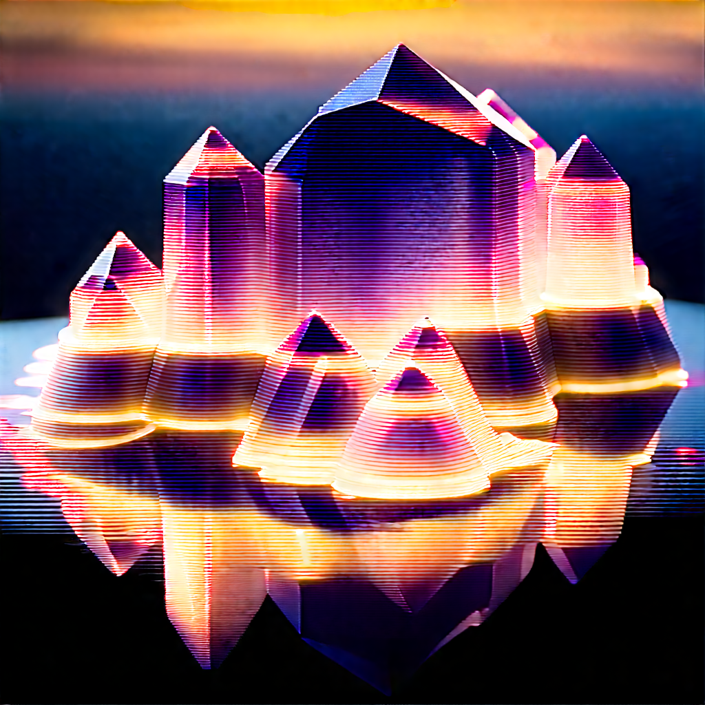 Abstract Hdr Photography: Crystalline Forms With Group Three