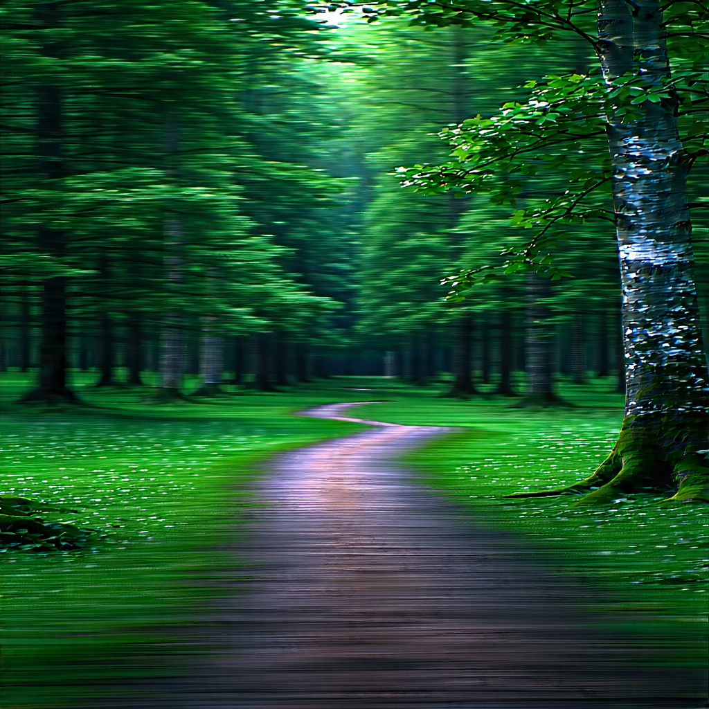 Nature Unreal Engine: Path Through Dense Forest With Serene Forest