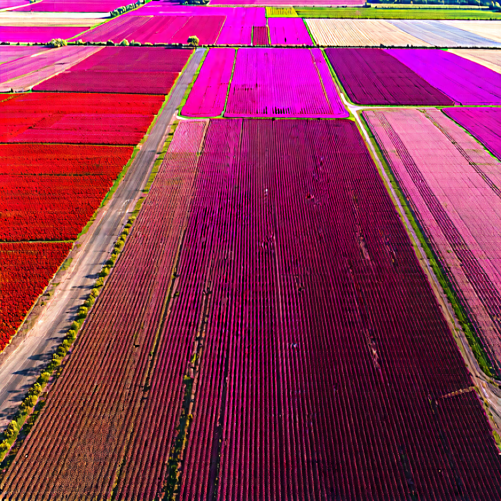 Nature Aerial Photography: Aerial view of agricultural fields
