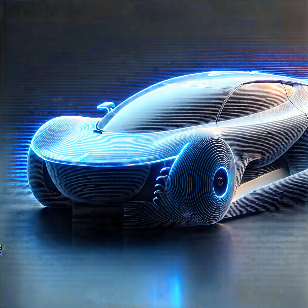 Innovative Electric Vehicle Design With Futuristic Shown