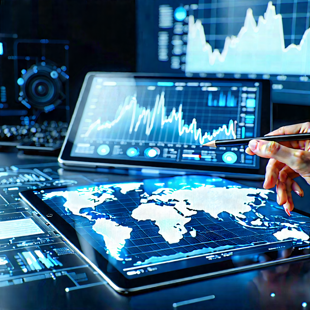 Tablet with data visualization