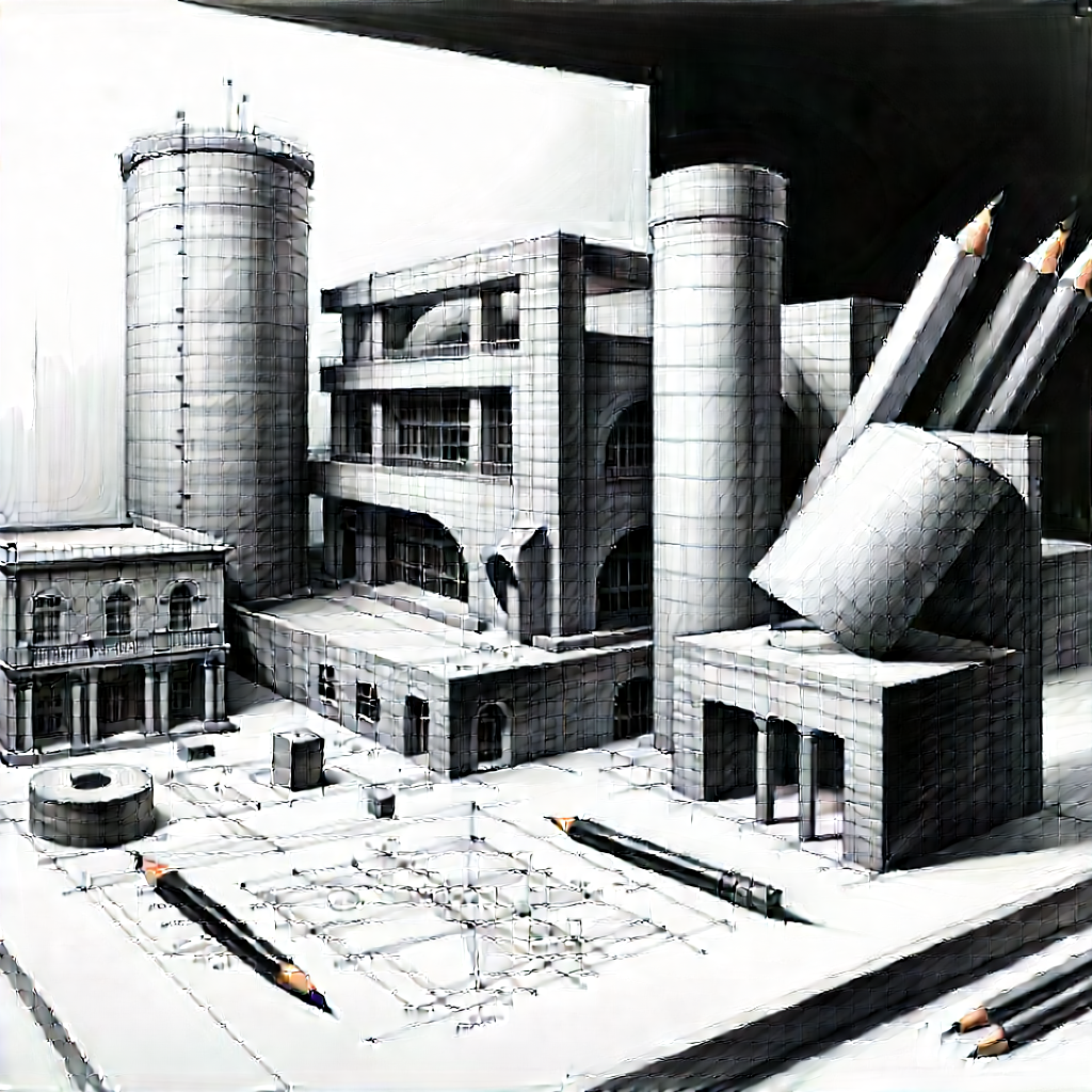 Educational Technology In Manufacturing Facility With Large Building