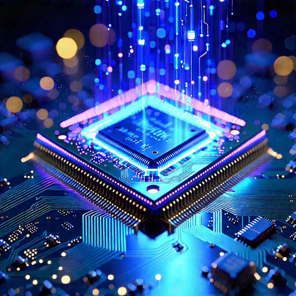 Microchip with holographic projection