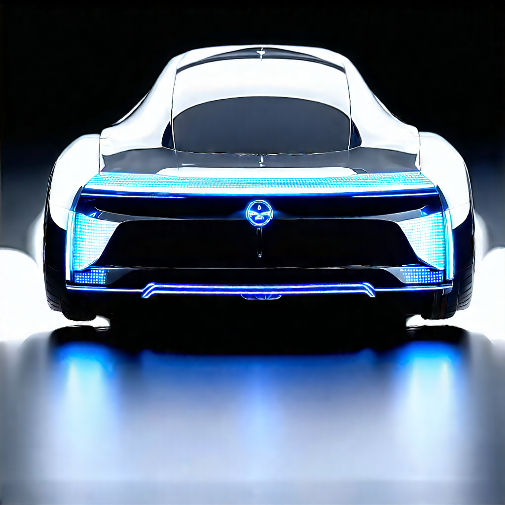 Innovative Electric Vehicle Design With Futuristic Displayed